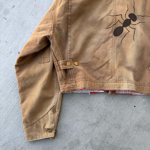 Carhartt brown cropped Detroit style work wear jacket - Picture 7 of 8